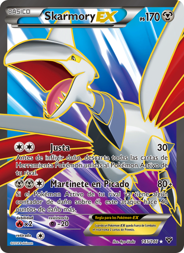 Skarmory EX 145 — XY (Spanish Pokémon TCG card)