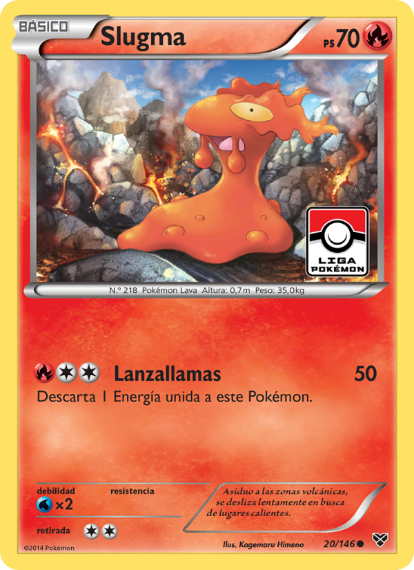 Slugma 20 — XY (Spanish Pokémon TCG card)