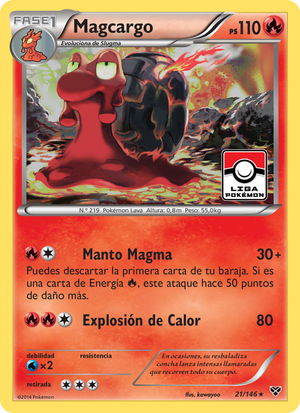 Magcargo 21 — XY (Spanish Pokémon TCG card)