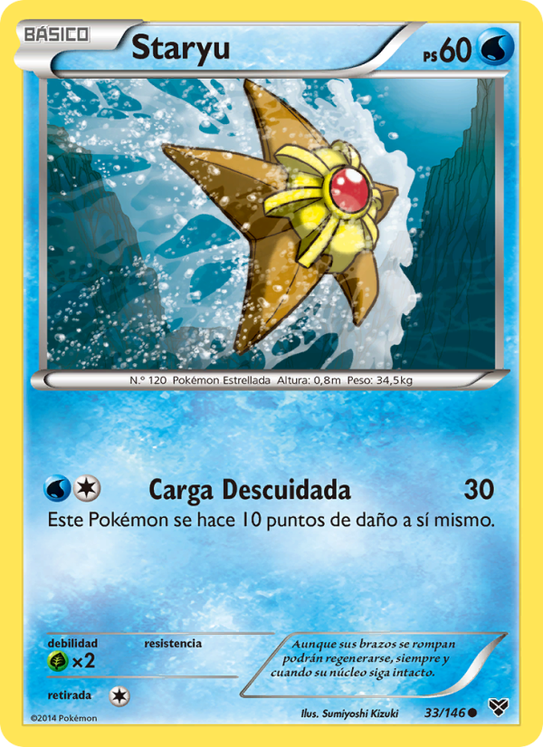 Staryu 33 — XY (Spanish Pokémon TCG card)