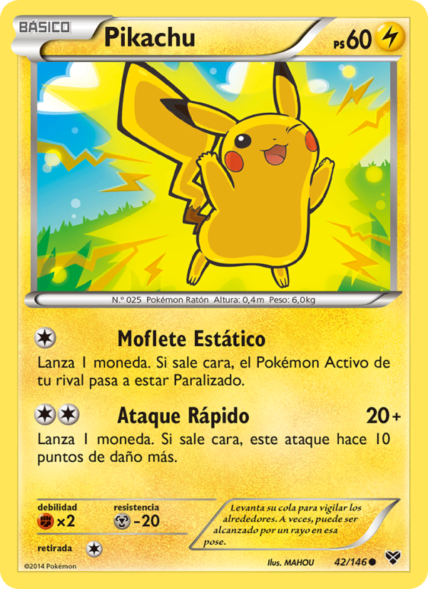Pikachu 42 — XY (Spanish Pokémon TCG card)