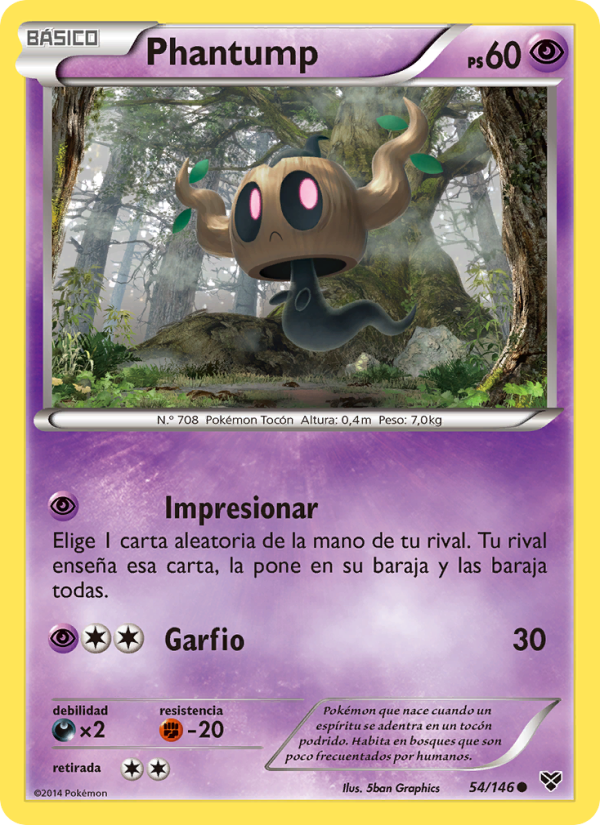 Phantump 54 — XY (Spanish Pokémon TCG card)