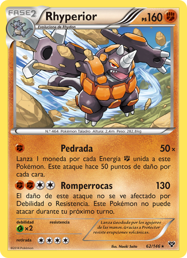 Rhyperior 62 — XY (Spanish Pokémon TCG card)
