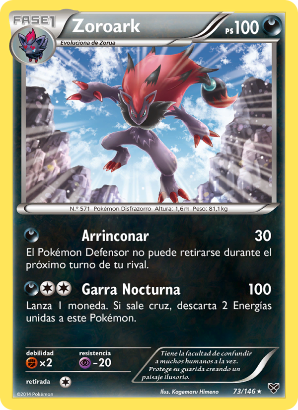 Zoroark 73 — XY (Spanish Pokémon TCG card)