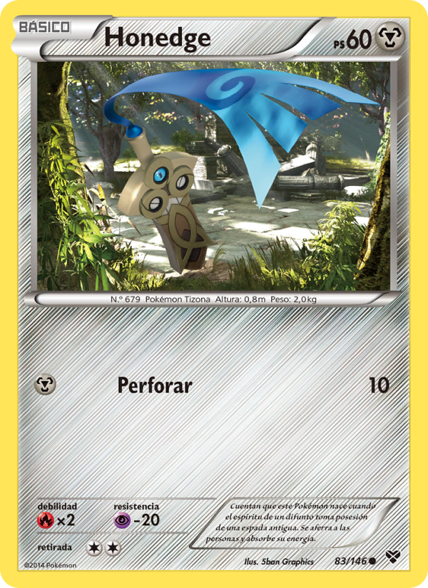 Honedge 83 — XY (Spanish Pokémon TCG card)