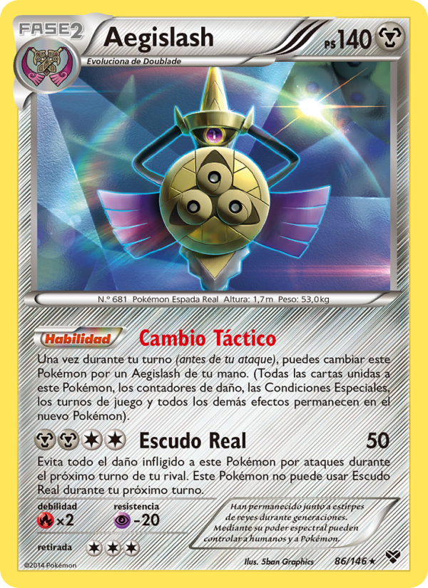 Aegislash 86 — XY (Spanish Pokémon TCG card)