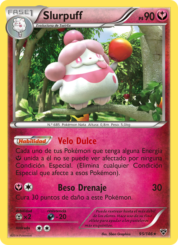 Slurpuff 95 — XY (Spanish Pokémon TCG card)