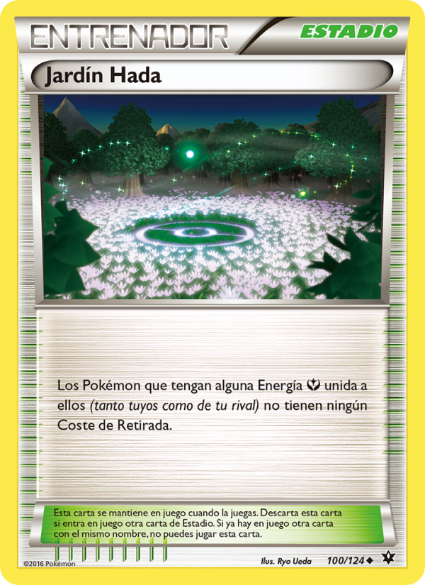 Jardín Hada 100 — Destinos Enfrentados (Spanish Pokémon TCG card)
