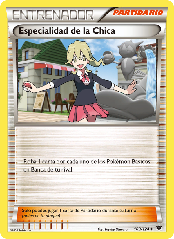 Especialidad de la Chica 103 — Destinos Enfrentados (Spanish Pokémon TCG card)