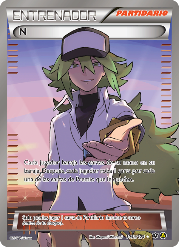 N 105a — Destinos Enfrentados (Spanish Pokémon TCG card)