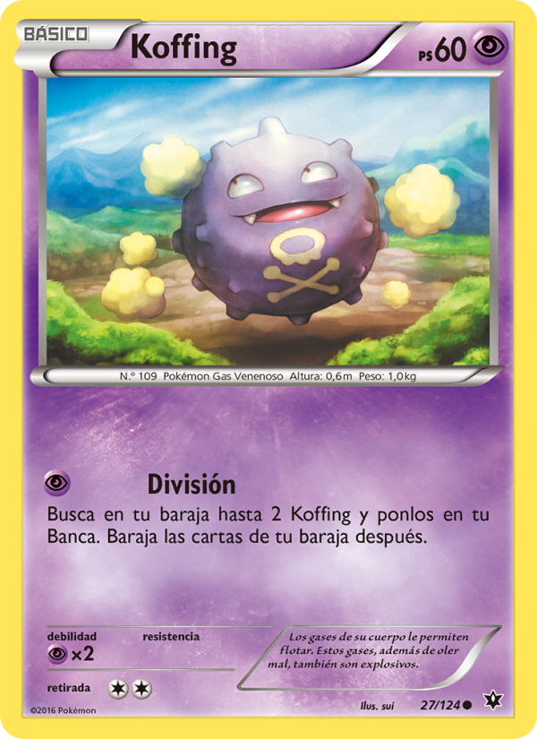Koffing 27 — Destinos Enfrentados (Spanish Pokémon TCG card)
