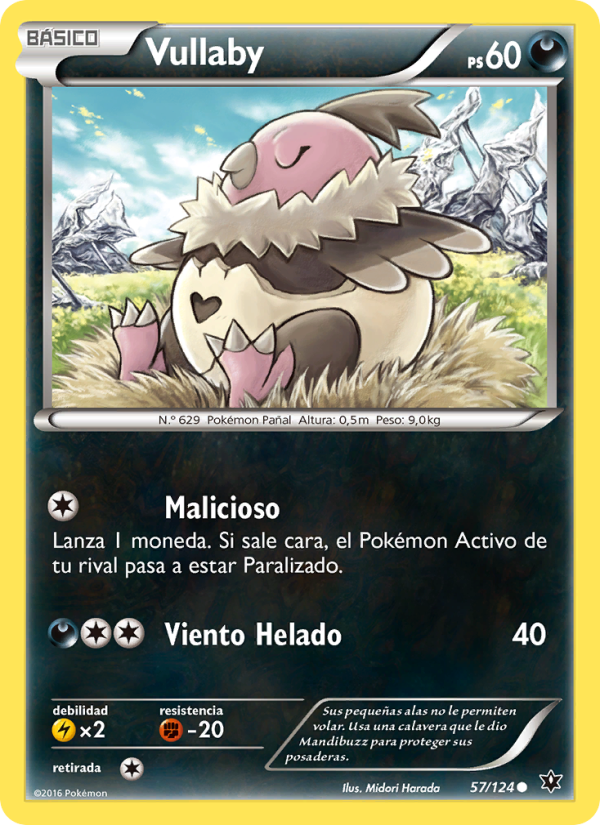 Vullaby 57 — Destinos Enfrentados (Spanish Pokémon TCG card)