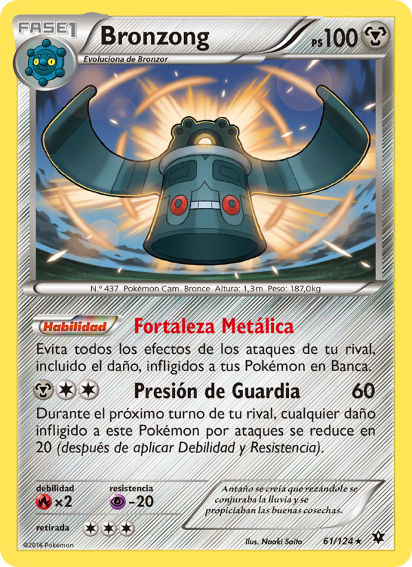 Bronzong 61 — Destinos Enfrentados (Spanish Pokémon TCG card)