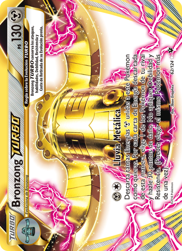 Bronzong TURBO 62 — Destinos Enfrentados (Spanish Pokémon TCG card)