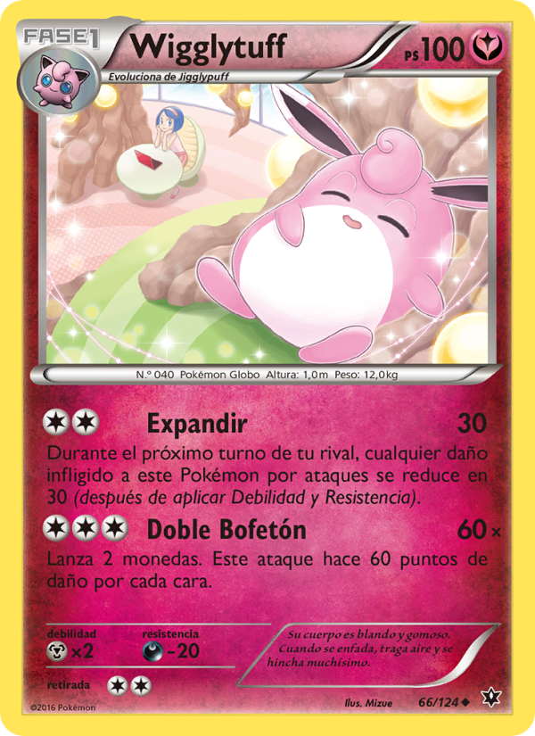 Wigglytuff 66 — Destinos Enfrentados (Spanish Pokémon TCG card)