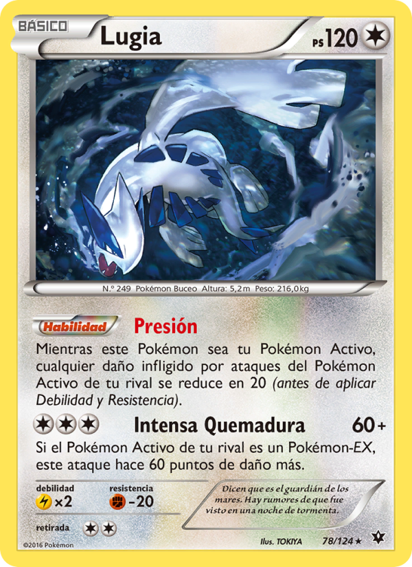 Lugia 78 — Destinos Enfrentados (Spanish Pokémon TCG card)