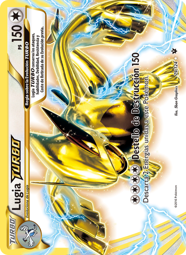 Lugia TURBO 79 — Destinos Enfrentados (Spanish Pokémon TCG card)