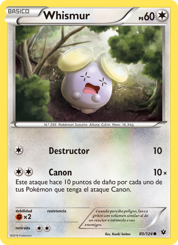 Whismur 80 — Destinos Enfrentados (Spanish Pokémon TCG card)