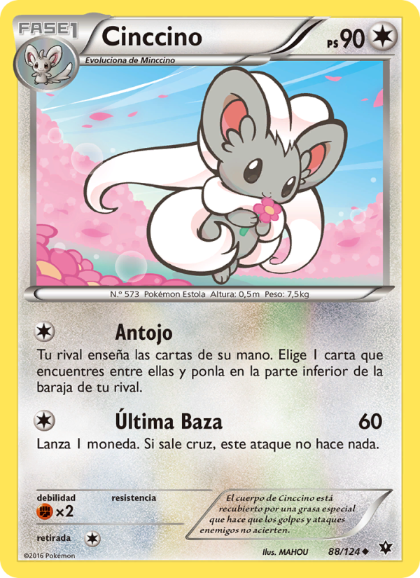 Cinccino 88 — Destinos Enfrentados (Spanish Pokémon TCG card)