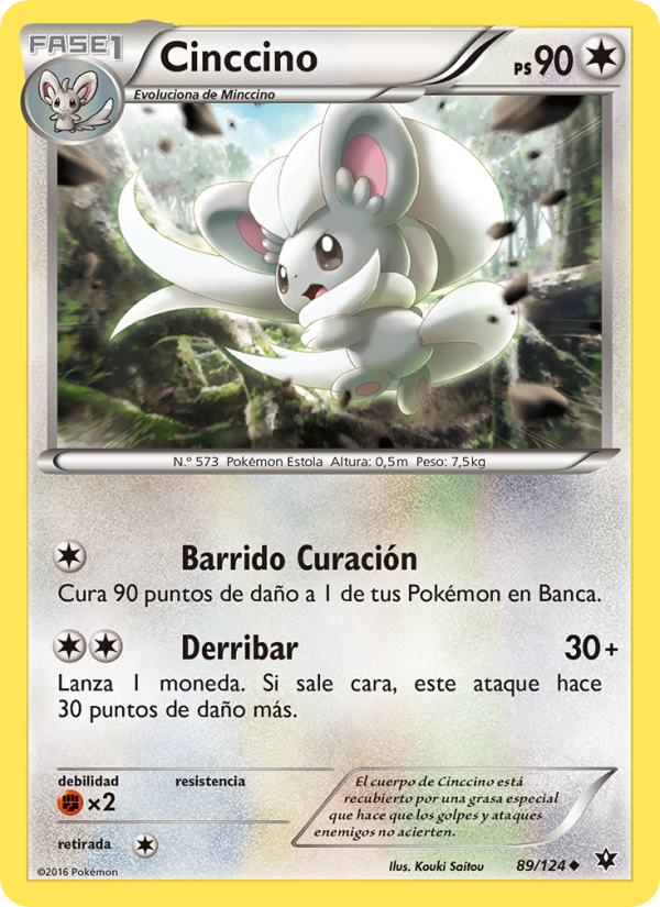 Cinccino 89 — Destinos Enfrentados (Spanish Pokémon TCG card)