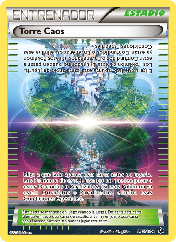 Torre Caos 94 — Destinos Enfrentados (Spanish Pokémon TCG card)
