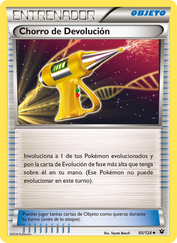 Chorro de Devolución 95 — Destinos Enfrentados (Spanish Pokémon TCG card)