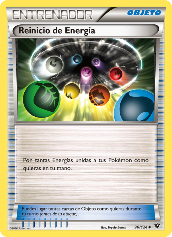 Reinicio de Energía 98 — Destinos Enfrentados (Spanish Pokémon TCG card)