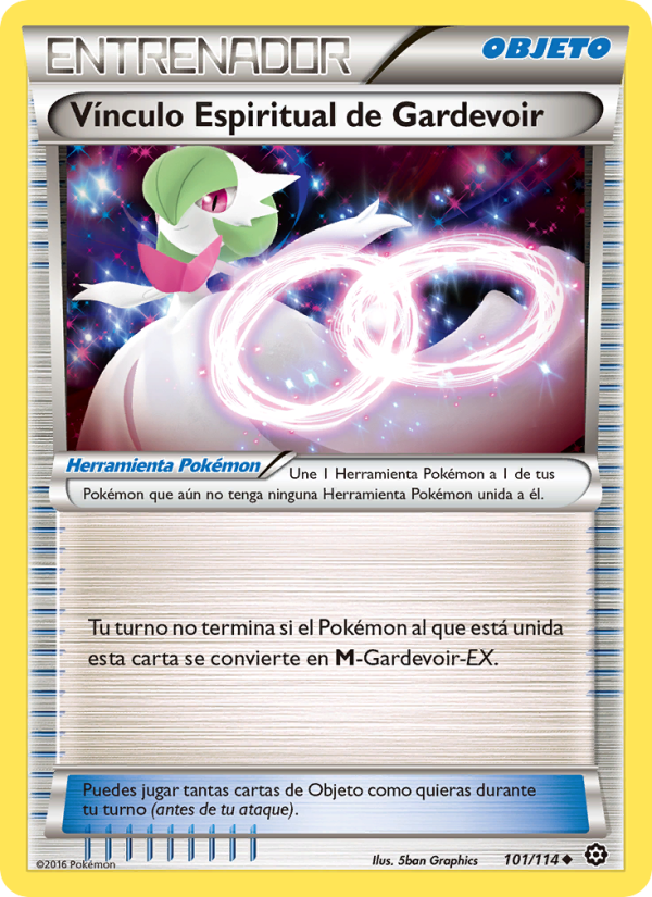 Vínculo Espiritual de Gardevoir 101 — Asedio de Vapor (Spanish Pokémon TCG card)