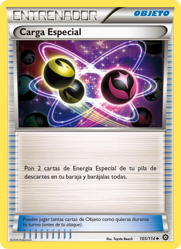 Carga Especial 105 — Asedio de Vapor (Spanish Pokémon TCG card)