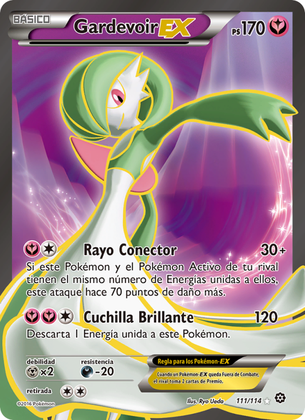 Gardevoir EX 111 — Asedio de Vapor (Spanish Pokémon TCG card)