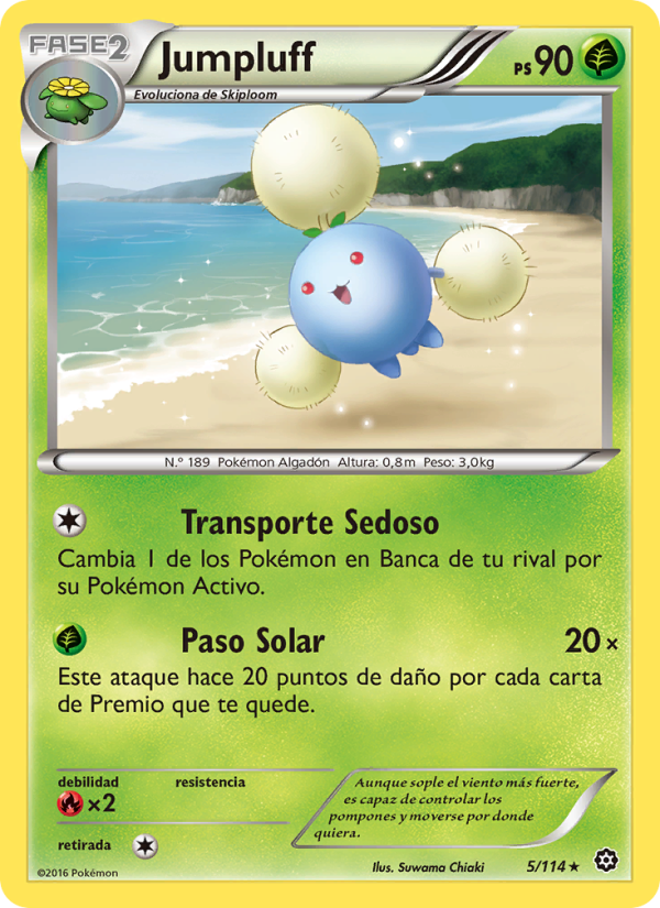Jumpluff 5 — Asedio de Vapor (Spanish Pokémon TCG card)