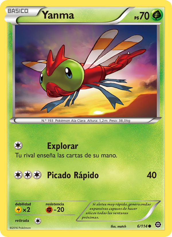 Yanma 6 — Asedio de Vapor (Spanish Pokémon TCG card)