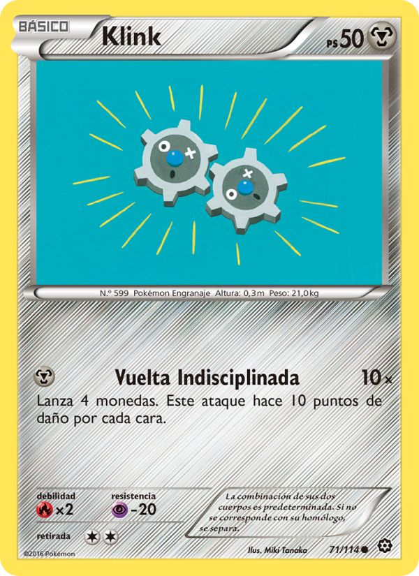 Klink 71 — Asedio de Vapor (Spanish Pokémon TCG card)