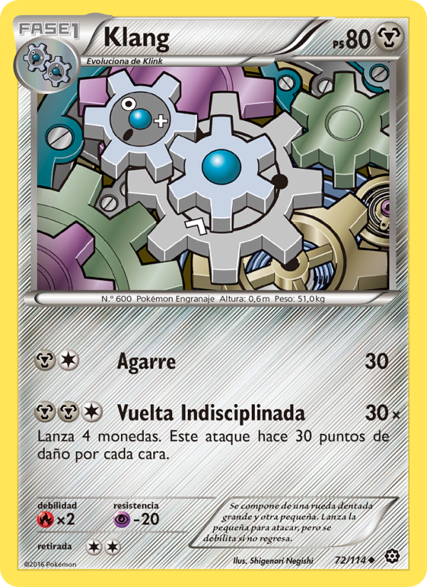 Klang 72 — Asedio de Vapor (Spanish Pokémon TCG card)