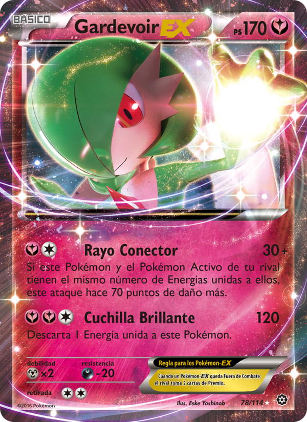 Gardevoir EX 78 — Asedio de Vapor (Spanish Pokémon TCG card)