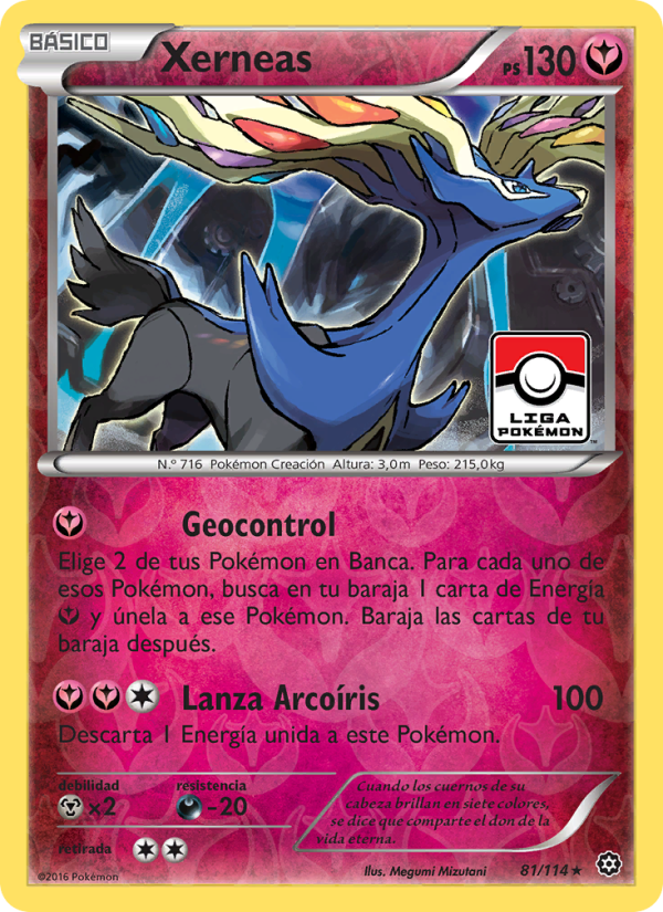 Xerneas 81 — Asedio de Vapor (Spanish Pokémon TCG card)