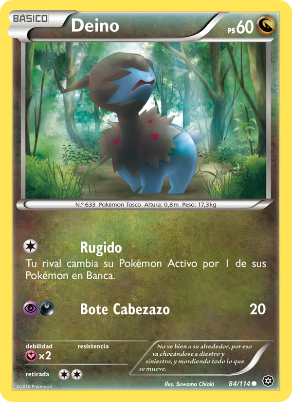 Deino 84 — Asedio de Vapor (Spanish Pokémon TCG card)
