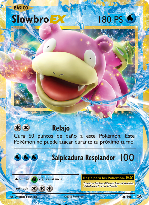 Slowbro EX 26 — Evoluciones (Spanish Pokémon TCG card)