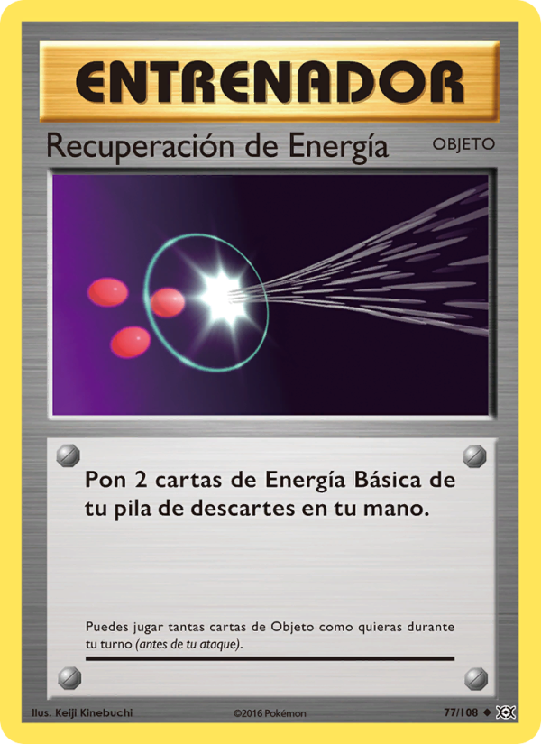 Recuperación de Energía 77 — Evoluciones (Spanish Pokémon TCG card)