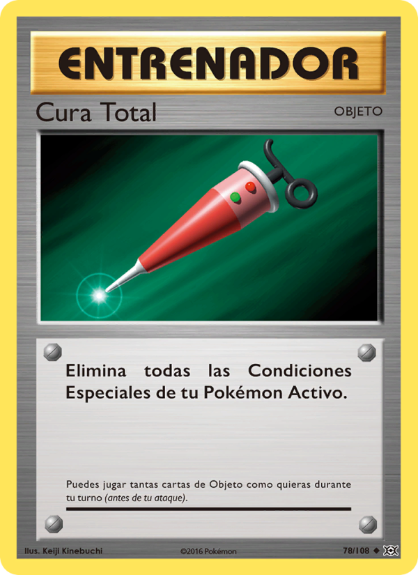 Cura Total 78 — Evoluciones (Spanish Pokémon TCG card)