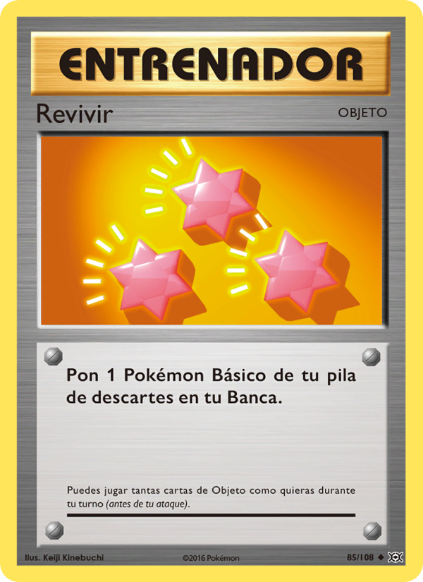 Revivir 85 — Evoluciones (Spanish Pokémon TCG card)