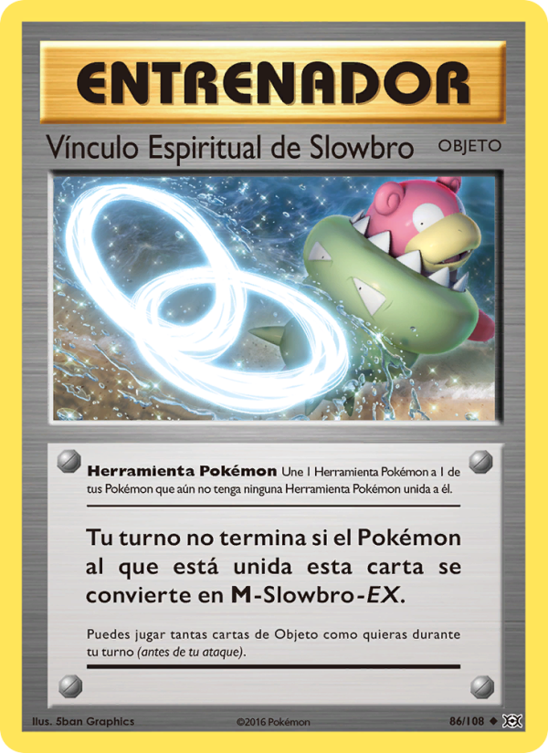 Vínculo Espiritual de Slowbro 86 — Evoluciones (Spanish Pokémon TCG card)