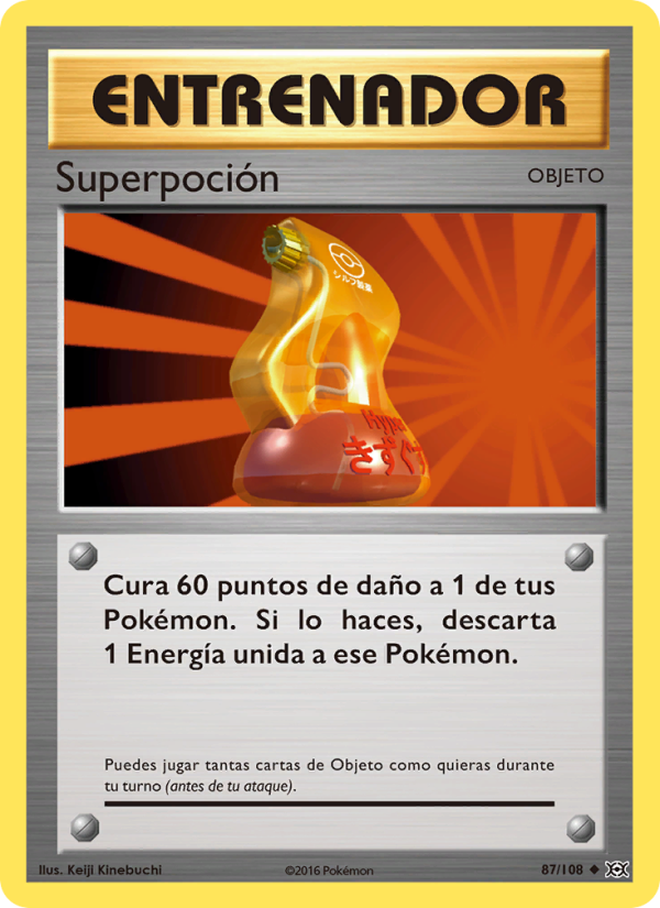 Superpoción 87 — Evoluciones (Spanish Pokémon TCG card)