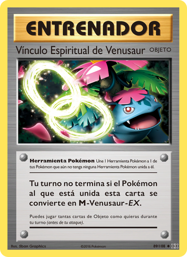 Vínculo Espiritual de Venusaur 89 — Evoluciones (Spanish Pokémon TCG card)