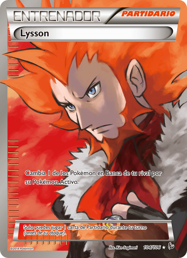 Lysson 104 — Destellos de Fuego (Spanish Pokémon TCG card)