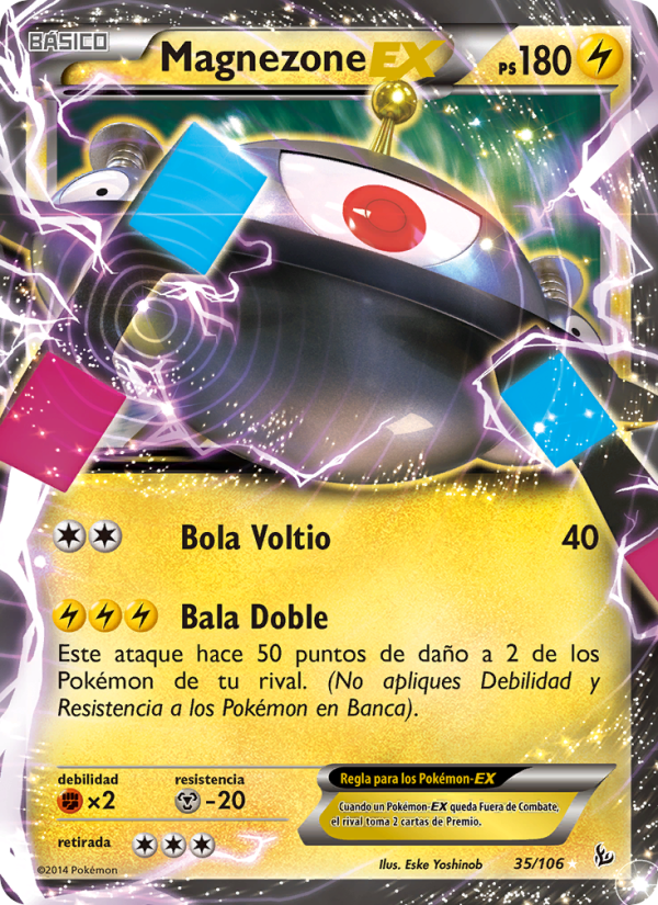 Magnezone EX 35 — Destellos de Fuego (Spanish Pokémon TCG card)