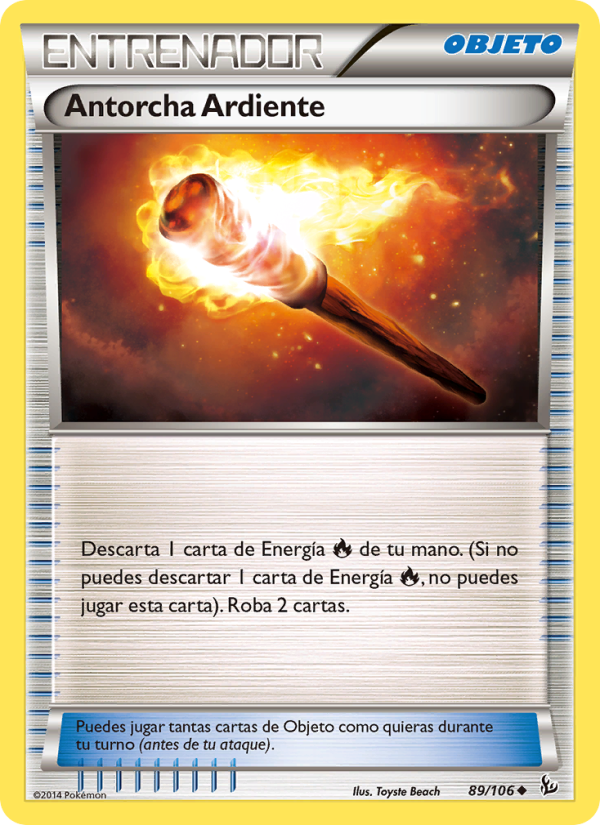 Antorcha Ardiente 89 — Destellos de Fuego (Spanish Pokémon TCG card)