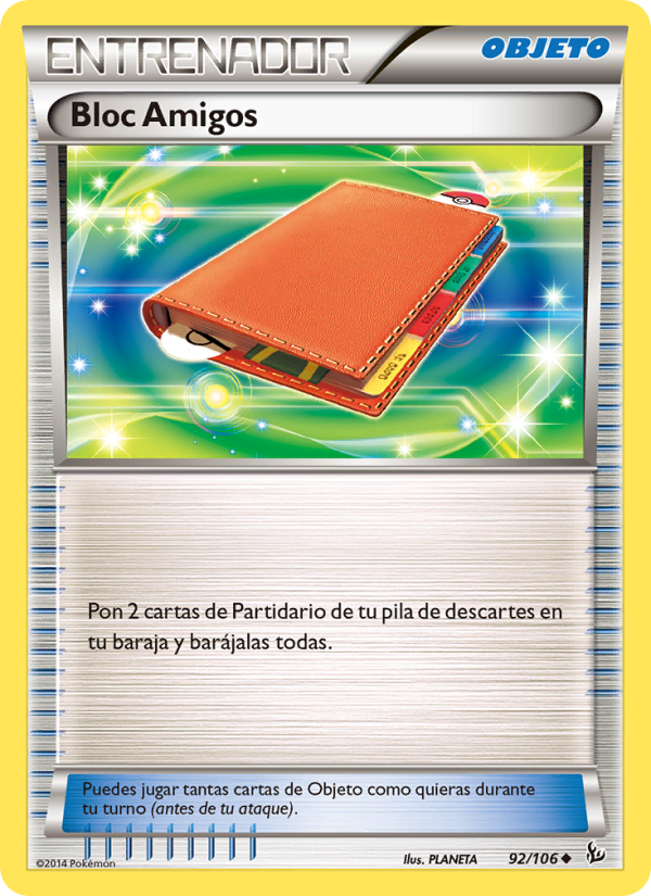 Bloc Amigos 92 — Destellos de Fuego (Spanish Pokémon TCG card)