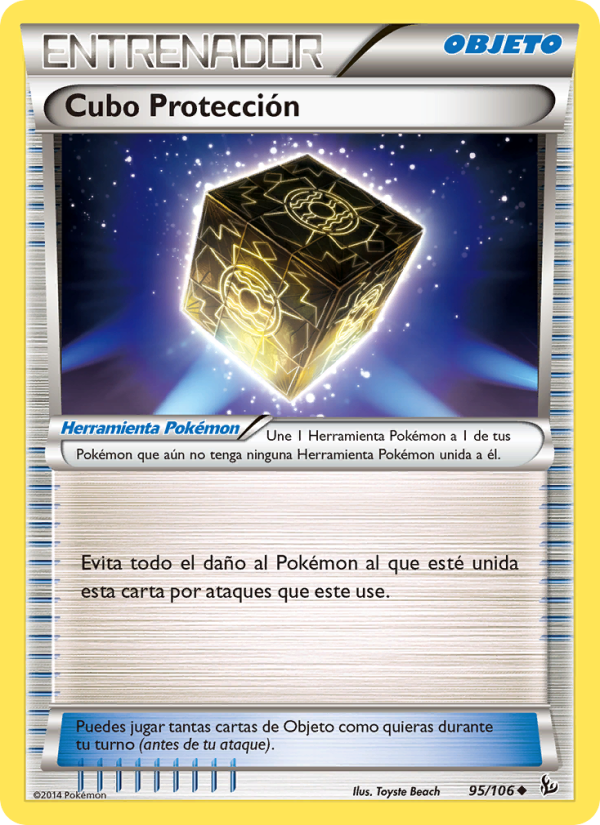 Cubo Protección 95 — Destellos de Fuego (Spanish Pokémon TCG card)