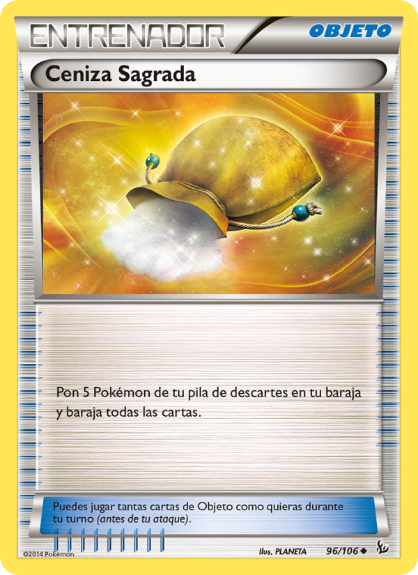Ceniza Sagrada 96 — Destellos de Fuego (Spanish Pokémon TCG card)